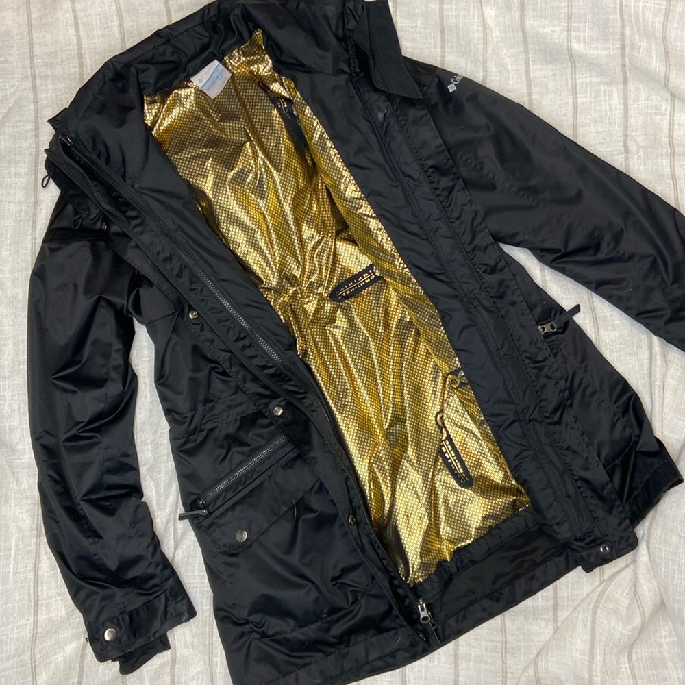 Columbia EUC Women SLEET TO STREET INTERCHANGE JACKET BLACK MEDIUM *retails $250